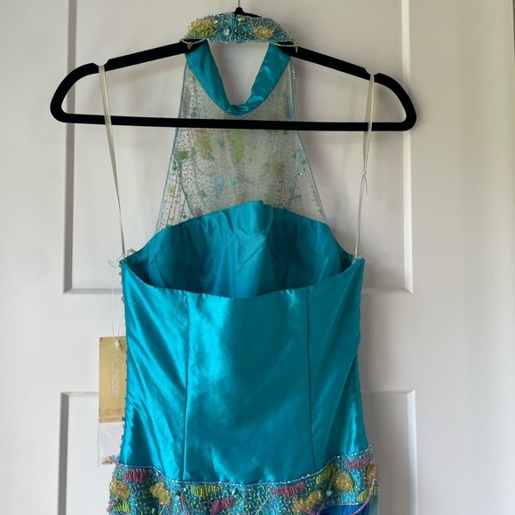 Vintage Y2K Silk Beaded Maxi Dress – Ibiza-Ready Glamour, Oceanic Elegance - Picture 10 of 14